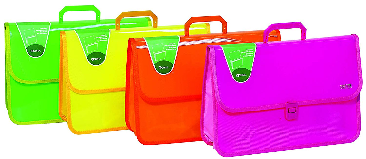 Valigetta in PPL Con Soffietto 39X27 Fluo Arda Orna
