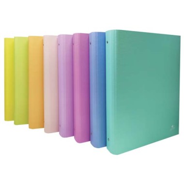 Raccoglitore Ad Anelli A4 D.40 Monocolore Pastello