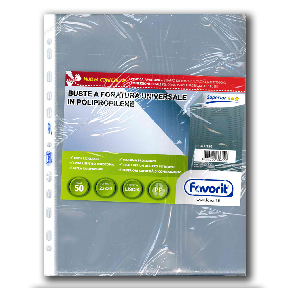 Buste Forate 22X30 Favorit Superior Cf.50