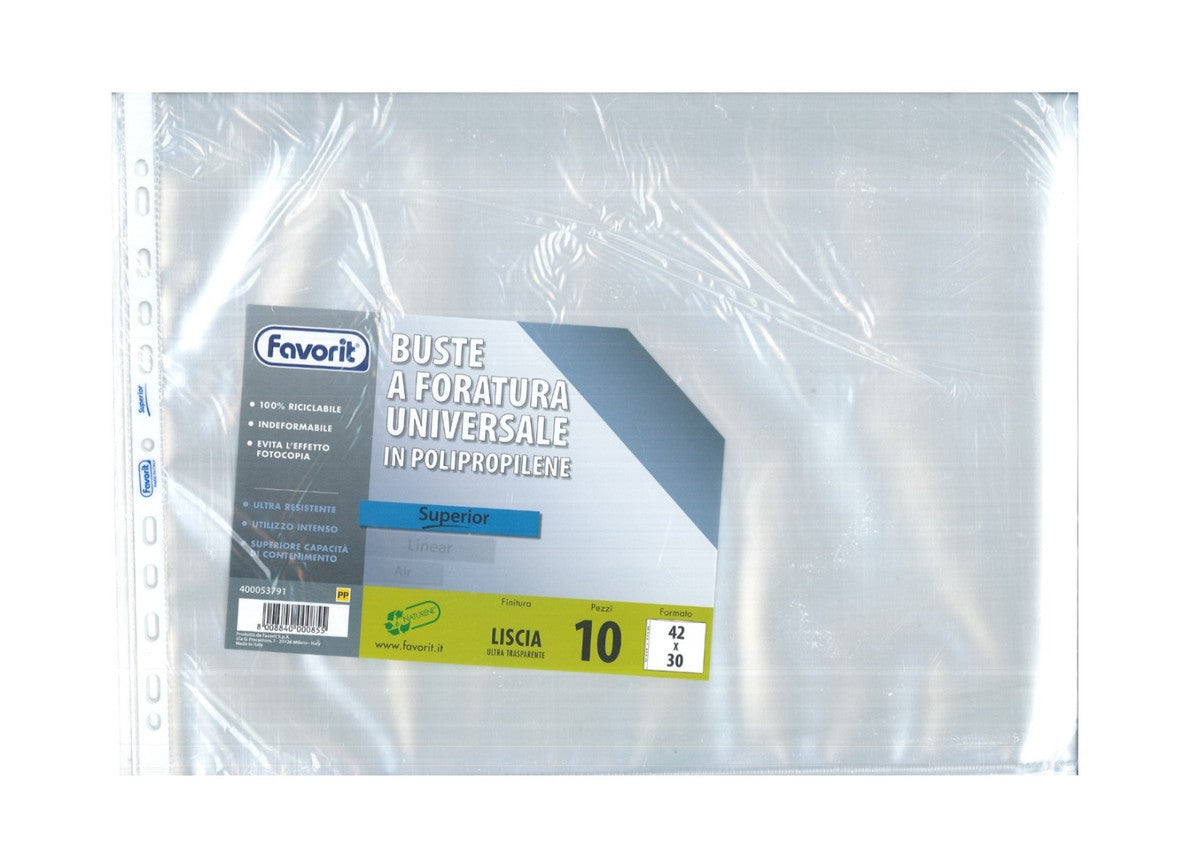 Buste Forate 30X42 Lato Corto Favorit Superior Cf.10