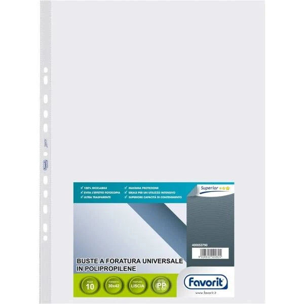 Buste Forate 30X42 Lato Lungo Favorit Superior Cf.10